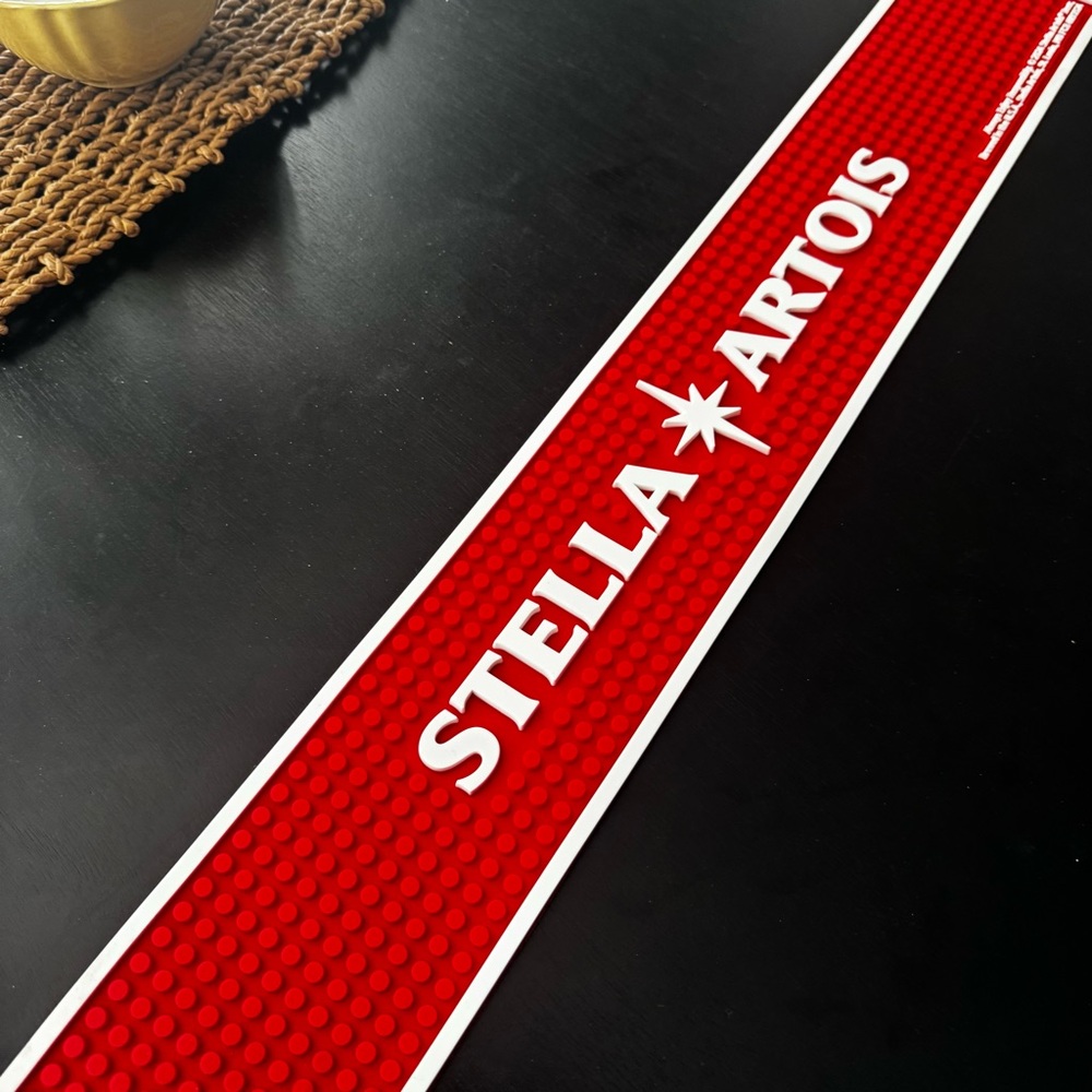 Stella Artois Red Bar Mat - Branded Silicone Spill Mat